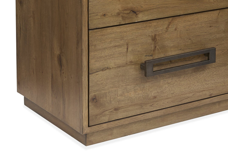 Scott Living Henri Bedroom 7-Drawer Dresser, 64\"W x 34\"H, Wood - Brown