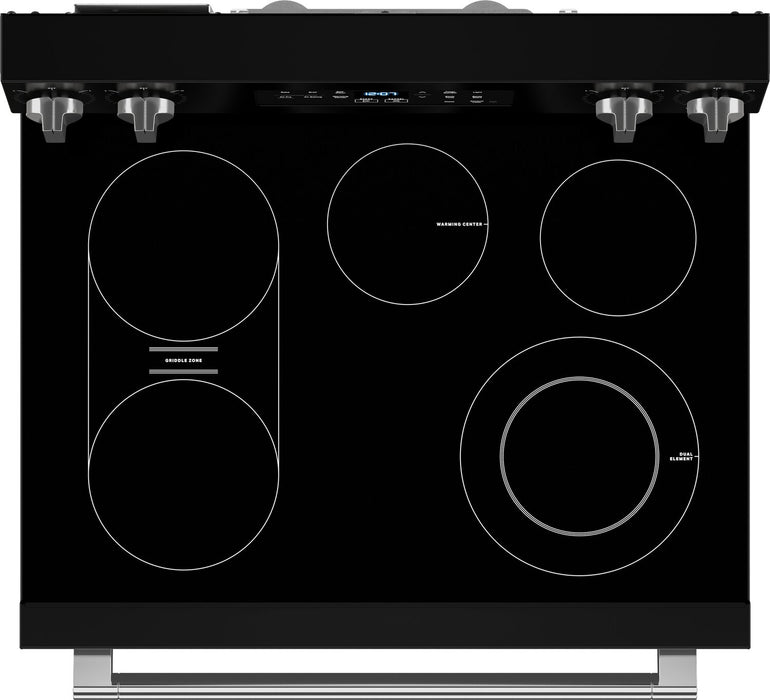 Maytag 30\" 5.3 Cu. Ft. Electric Range with No Preheat Air Fry - Black - YMFES6030RB