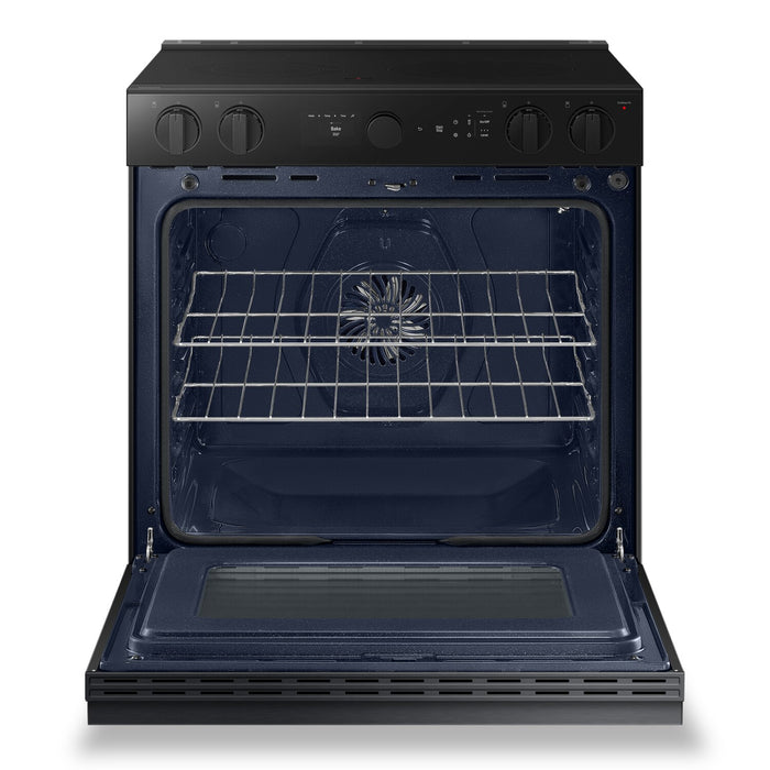 Samsung 6.3 Cu. Ft. Smart Electric Slide In Range with Air Fry and Air Sous Vide - Matte Black - NSE6DG8500MTAC