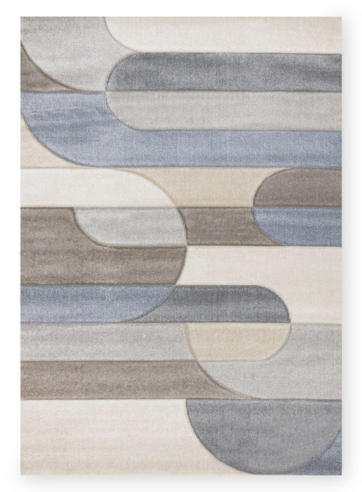 Farrah Blue Grey Area Rug - 5'3\" x 7'7\"