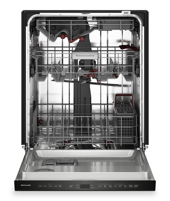 KitchenAid 24\" 44 dBA Dishwasher with 360° Max Jets™ Third Rack – Black Ore - KDPS624SBE