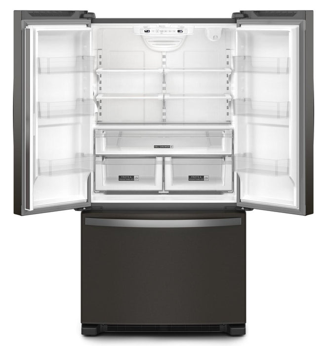 Whirlpool 36\" 20 Cu. Ft. Counter-Depth French-Door Refrigerator - Black Stainless Steel - WRFC2036RV