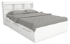 Riley Mates Bed with Bookcase Headboard Set for Kids,Made in Canada, White - Full Size