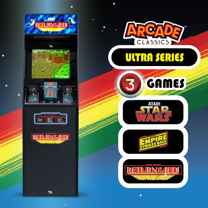 Basic Fun Arcade Classics Star Wars Ultra Series 3 Game Arcade Cabinet