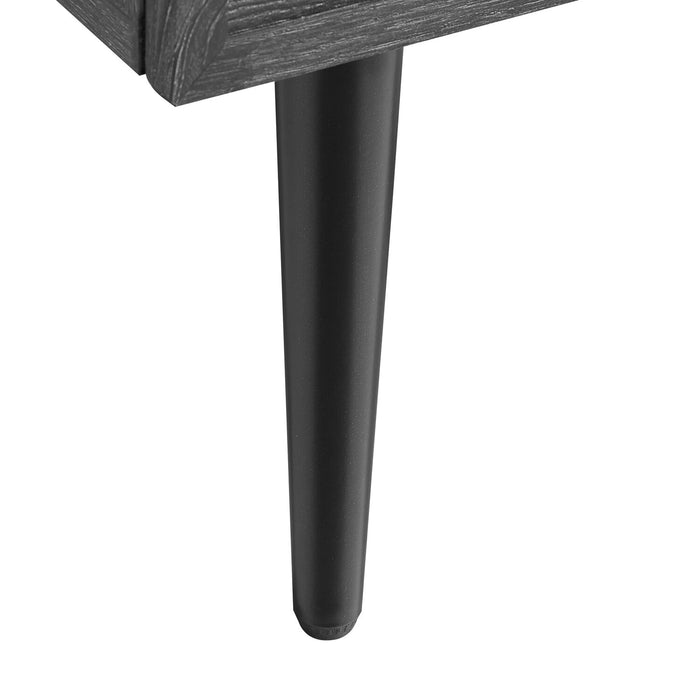 Brax Bedside 2-Drawer Nightstand, 18\"W x 25.75\"H - Black