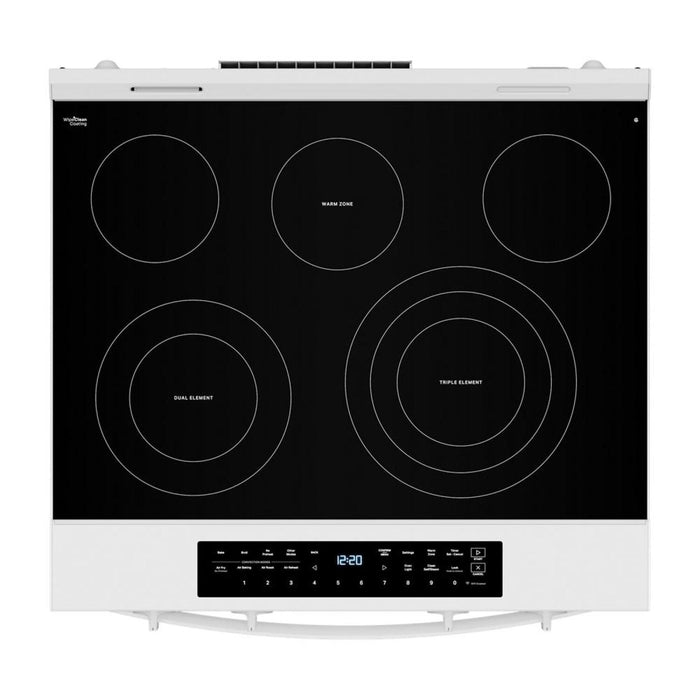 Whirlpool 5.3 Cu. Ft. Electric Range with Air Fry and WipeClean™ Coating - White - YWSES7530RW