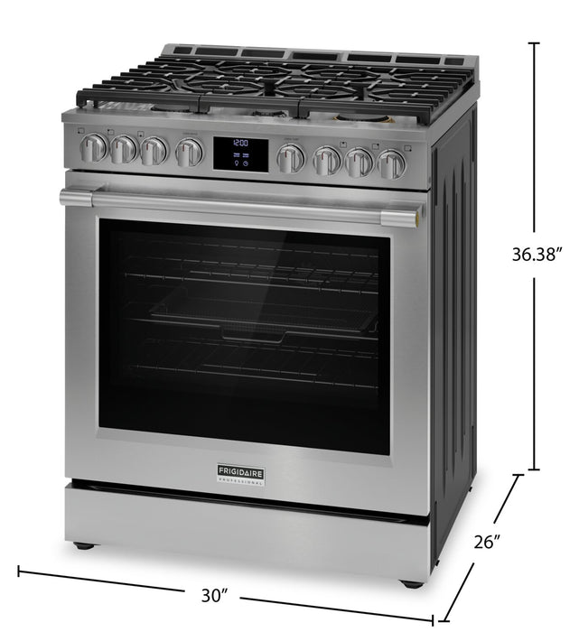 Frigidaire Professional 6 Cu. Ft. Gas Range With Total Convection and Air Fry - Smudge-Proof® Stainless Steel - PCFG3080AF