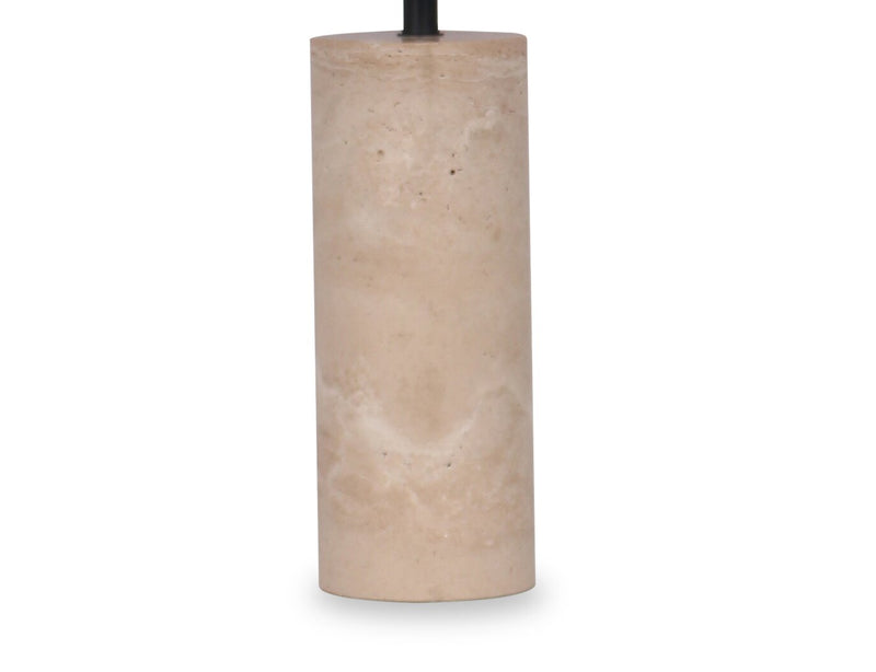 Rocco 25” Modern Stone Table Lamp - Natural Travertine