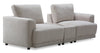 Voyage Modular 3-Piece U-Shaped Fabric Sectional with Console and Removable Back Cushions – Taupe
