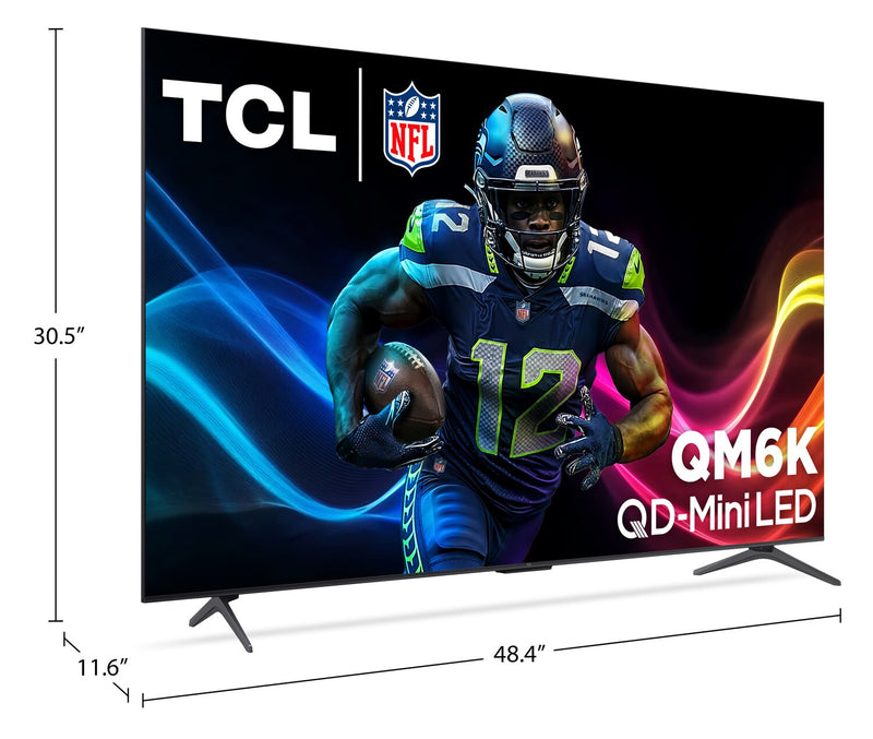 TCL 55\" QM6K QD-Mini LED QLED 4K UHD Smart Google TV (55QM6K)