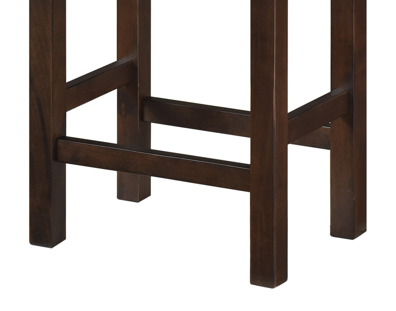 Noah 60” Modern Sofa Table with 3 Counter-Height Stools and USB Ports - Espresso