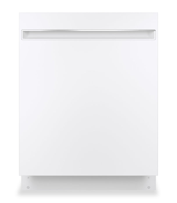 GE 24\" Built-In Dishwasher with Piranha Hard Food Disposer – White - GDT225SGLWW\t