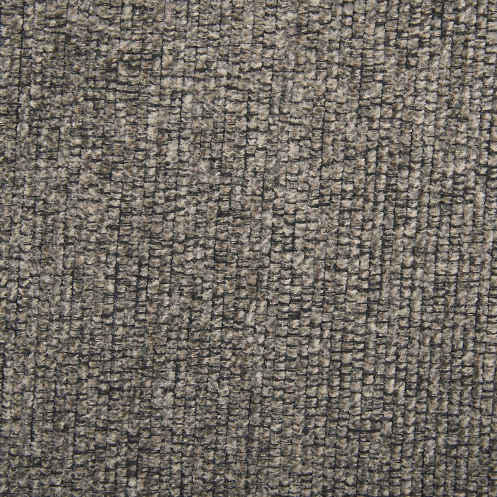 Made in Canada Lennox 57\" Chenille Fabric Loveseat with Reversible Cushions and Accent Pillows - Grey