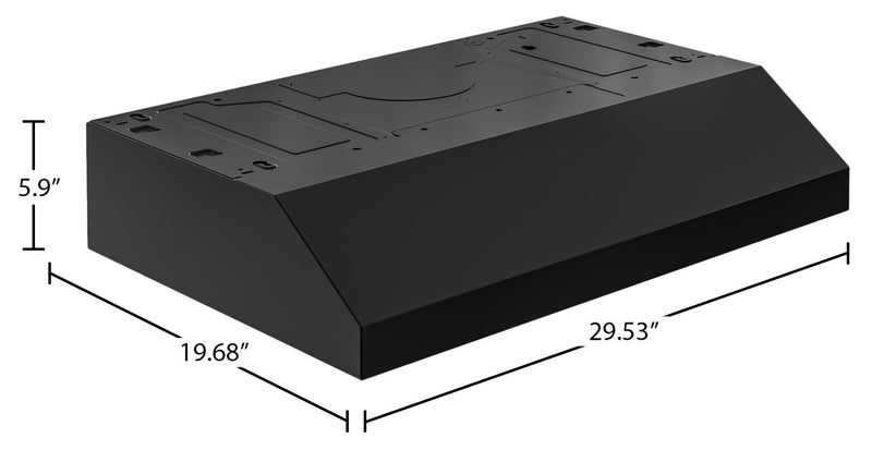 Broan 30\" GLA1 Series Under-Cabinet Range Hood - GLA1303BL