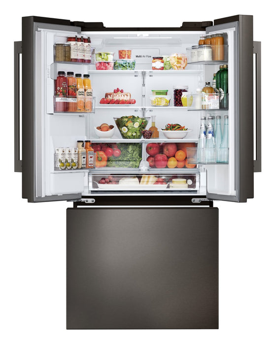 LG 33\" 25 Cu. Ft. 3-Door French Door Refrigerator - PrintProof™ Stainless Steel - LF25H6330D