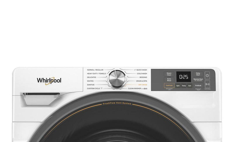 Whirlpool 5.2 Cu. Ft. Smart Front-Load Washer with FreshFlow™ Vent System - White - WFW5720RW