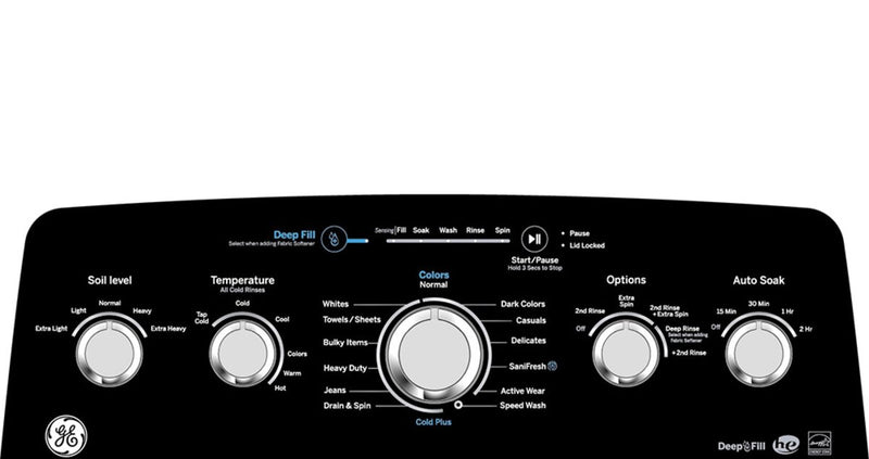 GE 4.9 Cu. Ft. Top Load Agitator Washer - White - GTW491BMRWS