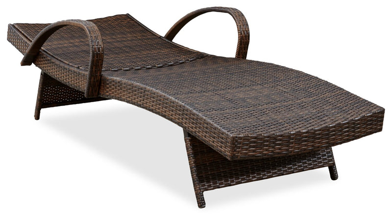 Kelowna Outdoor Patio Set of 2 Loungers - Resin Wicker, UV & Weather Resistant - Brown