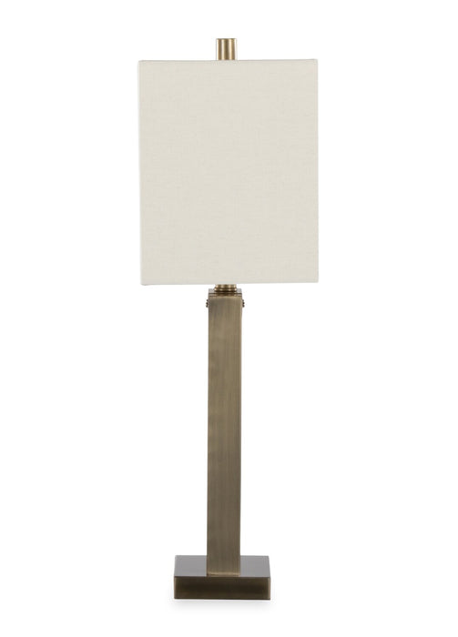 Nolan 26\" Antique Brass Metal Table Lamp