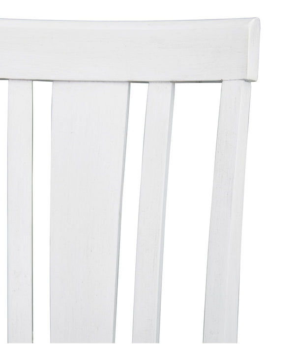 Brook Dining Chair with Polyester Fabric - White/Grey
