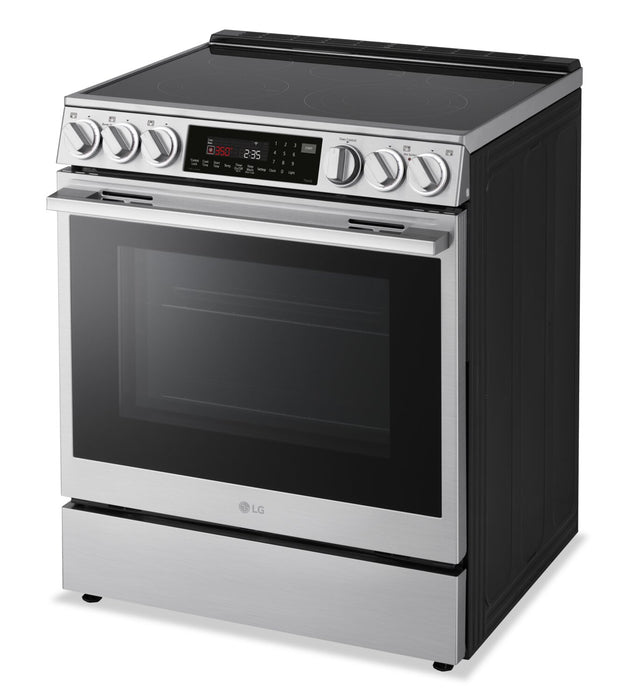 LG 6.3 Cu. Ft. Smart Electric Range with Air Fry – Fingerprint Resistant Stainless Steel - LSEL6337XE