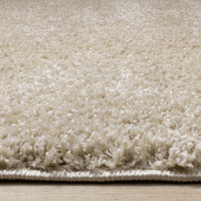 Pascal Beige Shag Area Rug - 7'10\" x 10'6\"