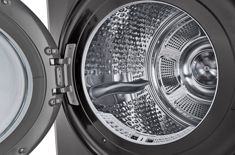 LG 5.8 Washer/7.8 Dryer Cu. Ft. Front-Load High-Efficiency Washtower™ - Black Steel - WKHC252HBA