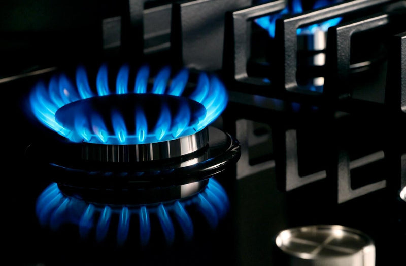 KitchenAid 36\" Gas-on-Glass Cooktop - KCGG536PBL