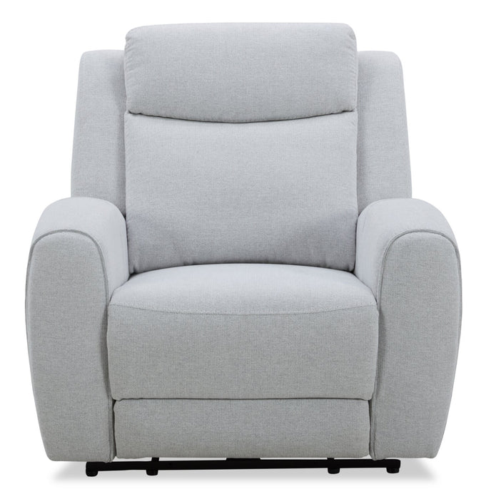 Reign 41.25\" Fabric Power Reclining Chair with USB Port - Bronco Stone Grey