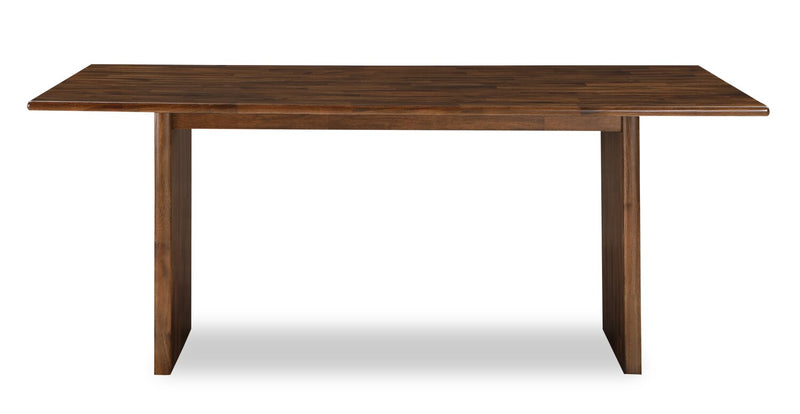 Vale 7pc Dining Set with Table & 6 Chairs, Wood, 72\"W - Brown & Beige