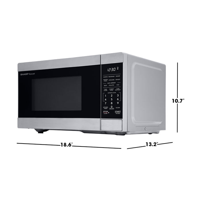 Sharp 0.9 Cu. Ft. Carousel® Countertop Microwave - Stainless Steel - SMC0962KSC