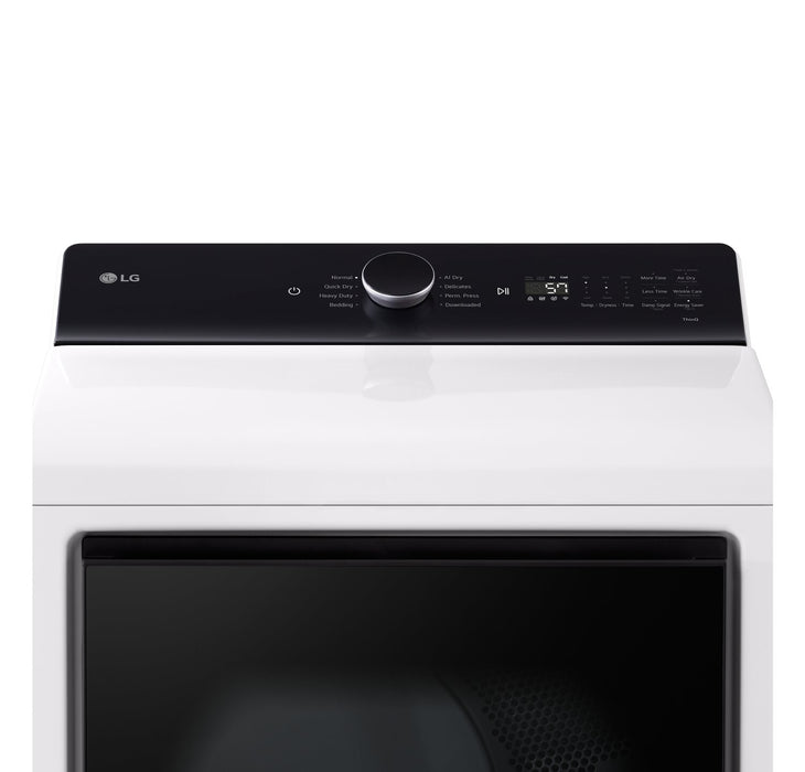 LG 7.3 Cu. Ft. Electric Dryer - White - DLE8400WE