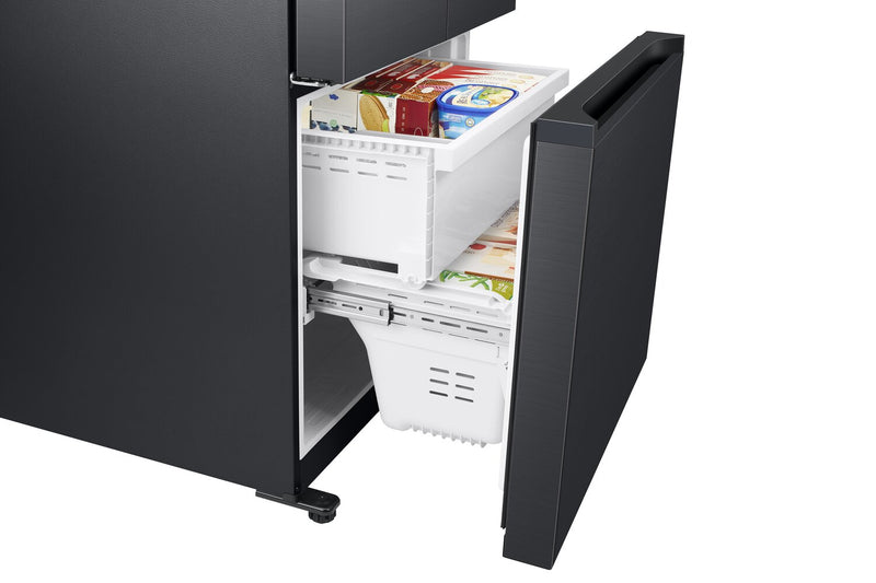 Samsung 33\" 17.5 Cu. Ft. Counter-Depth French-Door Refrigerator - Black Caviar Matt - RF18A5101MT/AA