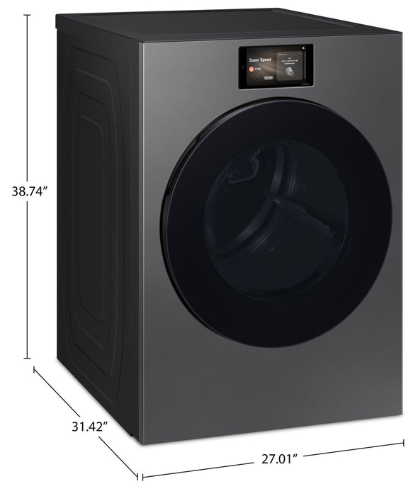 Samsung Bespoke 7.6 Cu. Ft. Electric Dryer with AI Opti Dry - Dark Steel - DV90F53AESAC