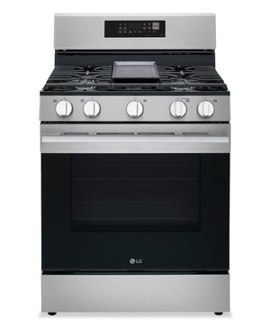 LG 6.3 Cu. Ft. Smart Gas Range with Air Fry - LRGN6323Y