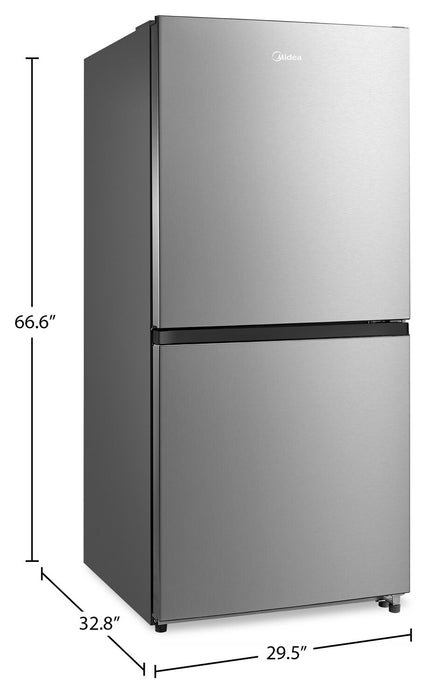 Midea 20 Cu. Ft. 3-in-1 Convertible Refrigerator-Freezer - Stainless Steel - MRU21C7BST
