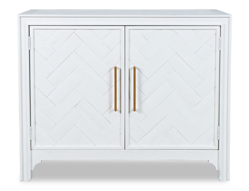 Keena 40\" Solid Wood Accent Cabinet - White