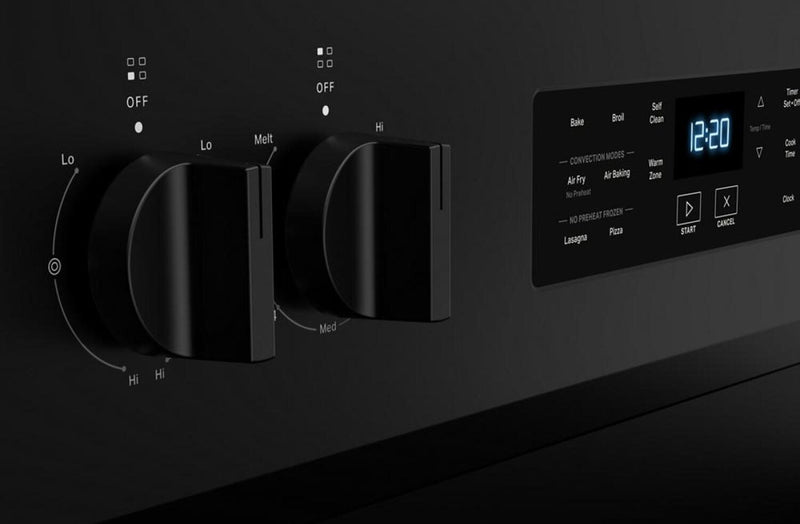 Whirlpool 5.3 Cu. Ft. Electric Range with No Preheat Air Fry - Black - YWFES5030RB