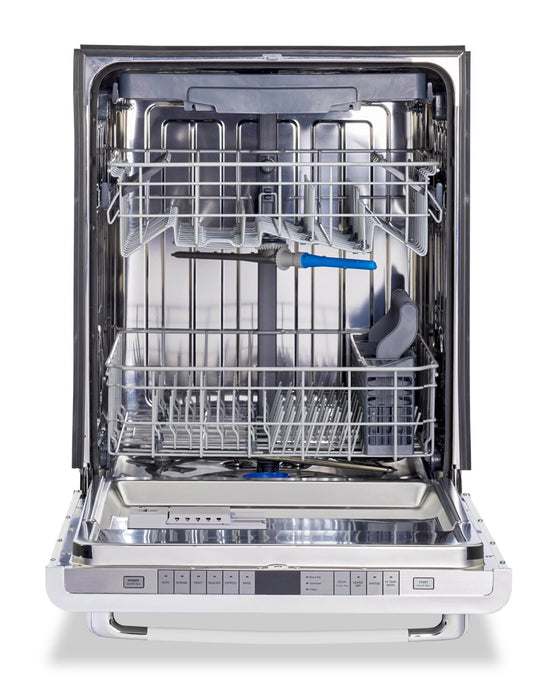 Classic Retro by Unique 24\" 45 dBA Top-Control Dishwasher - Marshmallow White - UGP-24CR DW W