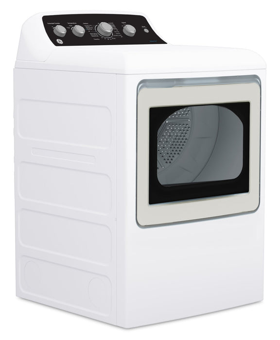 GE 4.9 Cu. Ft. Top Load Washer and 7.2 Cu. Ft. Electric Dryer with SaniFresh