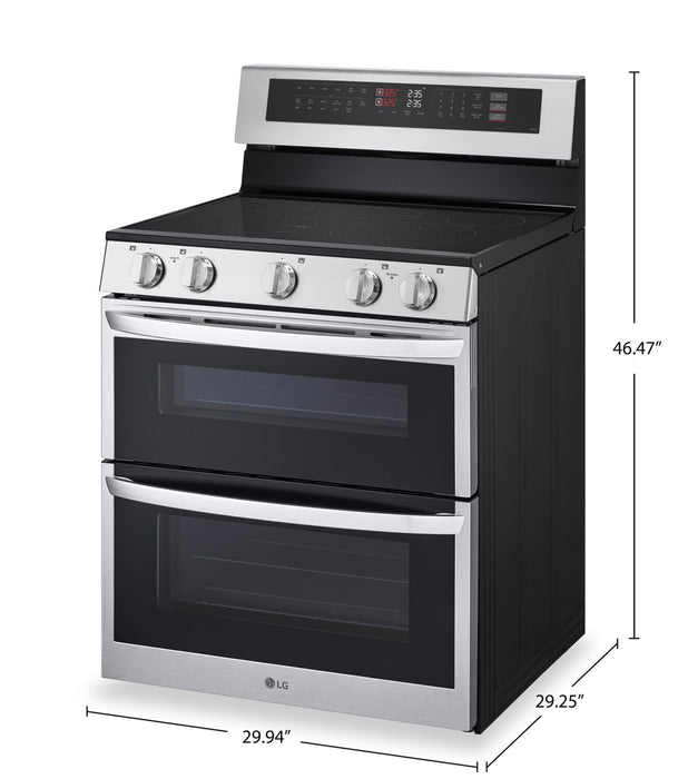 LG 7.3 Cu. Ft. Smart Double Oven Electric Range with ProBake Convection® - Stainless Steel - LDEL7324SE