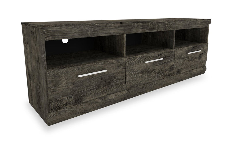 Camden 111.7\" 3-Piece Entertainment Centre with Storage and Cable Management for TVs up to 65\" - Alabaster Oak