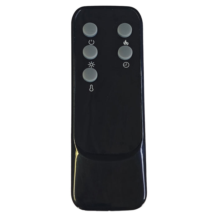 Mirage 36\" Modern Electric Free Standing Wall Mountable Fireplace - Black