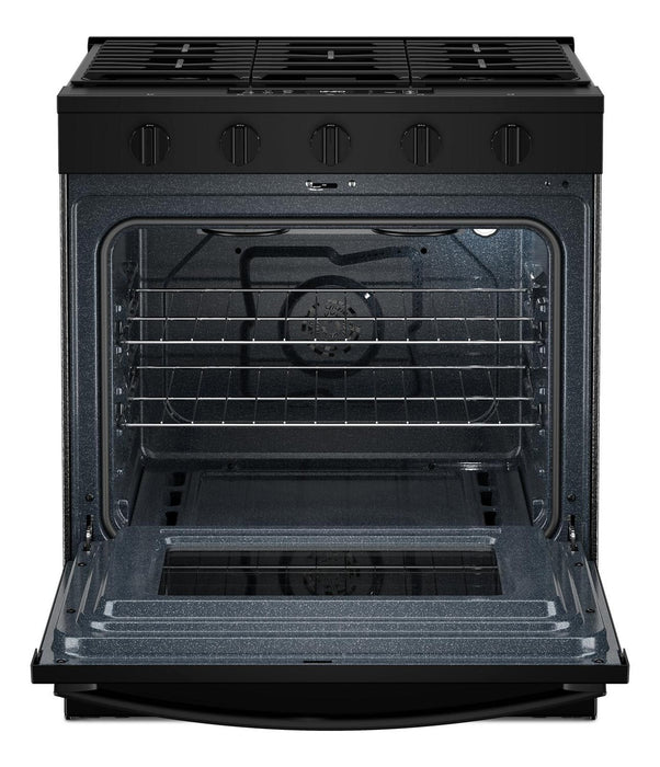 Whirlpool 30\" 5 Cu. Ft. Gas Range with Air Cooking - Black - WSGS5030SB