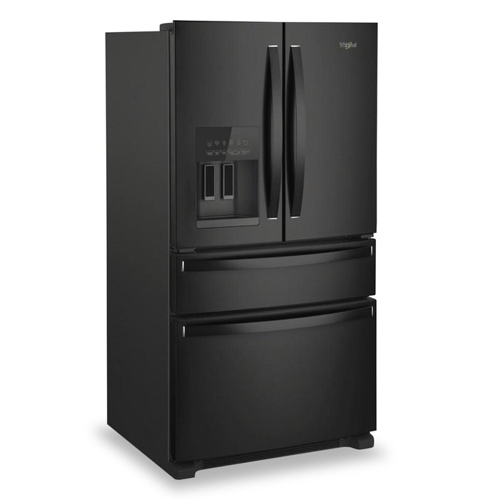 Whirlpool 36\" 24.5 Cu. Ft. French-Door Refrigerator - Black - WRMF3636RB