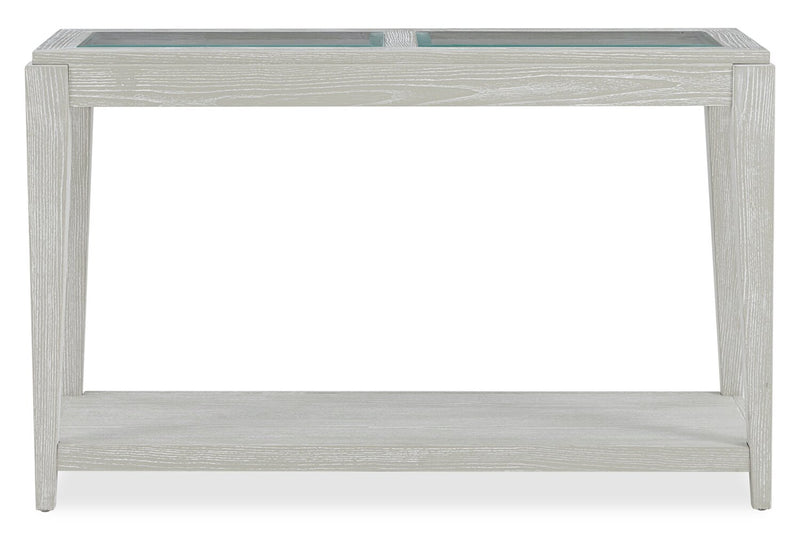 Vida 47.5” Solid Wood Sofa Table with Shelf - Sand