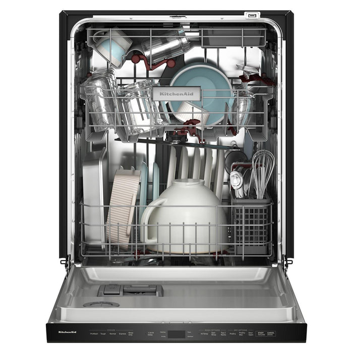 KitchenAid 24\" 44 dBA Dishwasher with 360° Max Jets™ Third Rack – Black Ore - KDPS624SBE