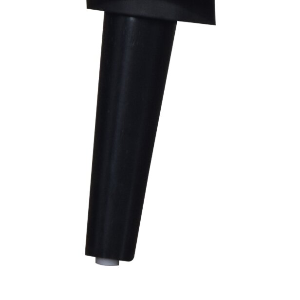 Milan Bedroom 6-Drawer Dresser, Mid-Century Modern, 59\"W x 36\"H - Black