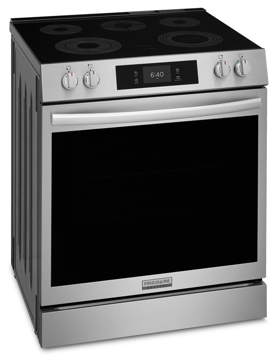 Frigidaire Gallery 6.2 Cu. Ft. Electric Range with Stone-Baked Pizza - Smudge-Proof® Stainless Steel - GCFE307CBF