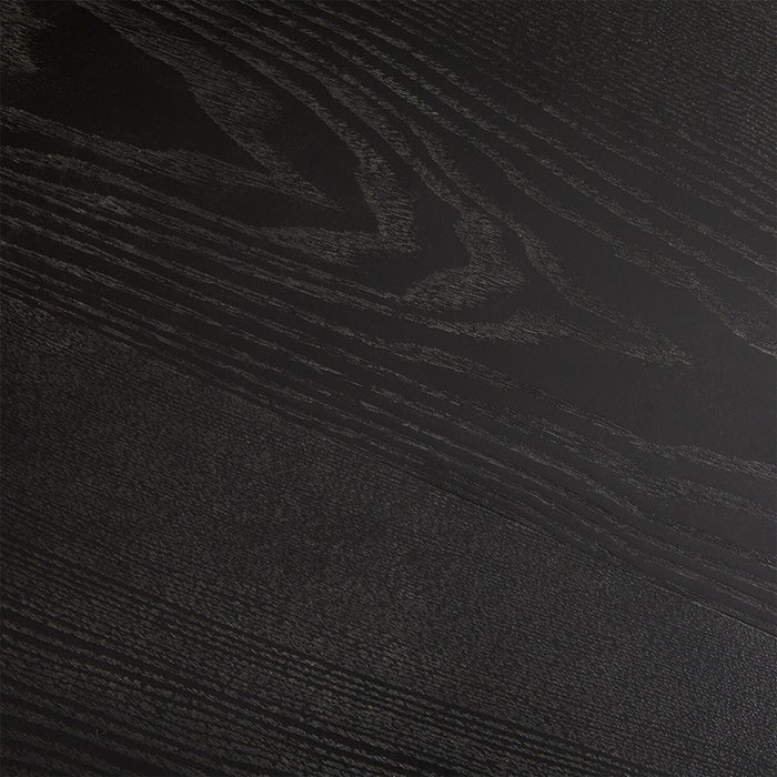 Rio Dining Table with Pedestal Base, Metal, 36\"W Round - Black